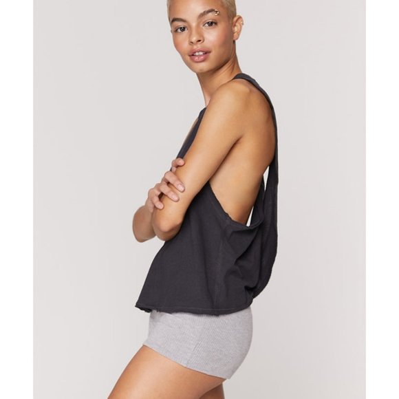 NWT Spiritual Gangster | Surplice Back Swing Tank with Rainbow Embroidery - Picture 2 of 10